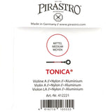 Pirastro Tonica Violin Einzelsaite A mit Kugel 4/4 - Musik-Ebert Gmbh