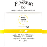 Pirastro Gold Violin Einzelsaite A mit Kugel 4/4 - Musik-Ebert Gmbh