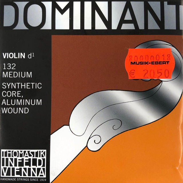 Thomastik Dominant Violin Einzelsaite D 132 mit Kugel 4/4 - Musik-Ebert Gmbh