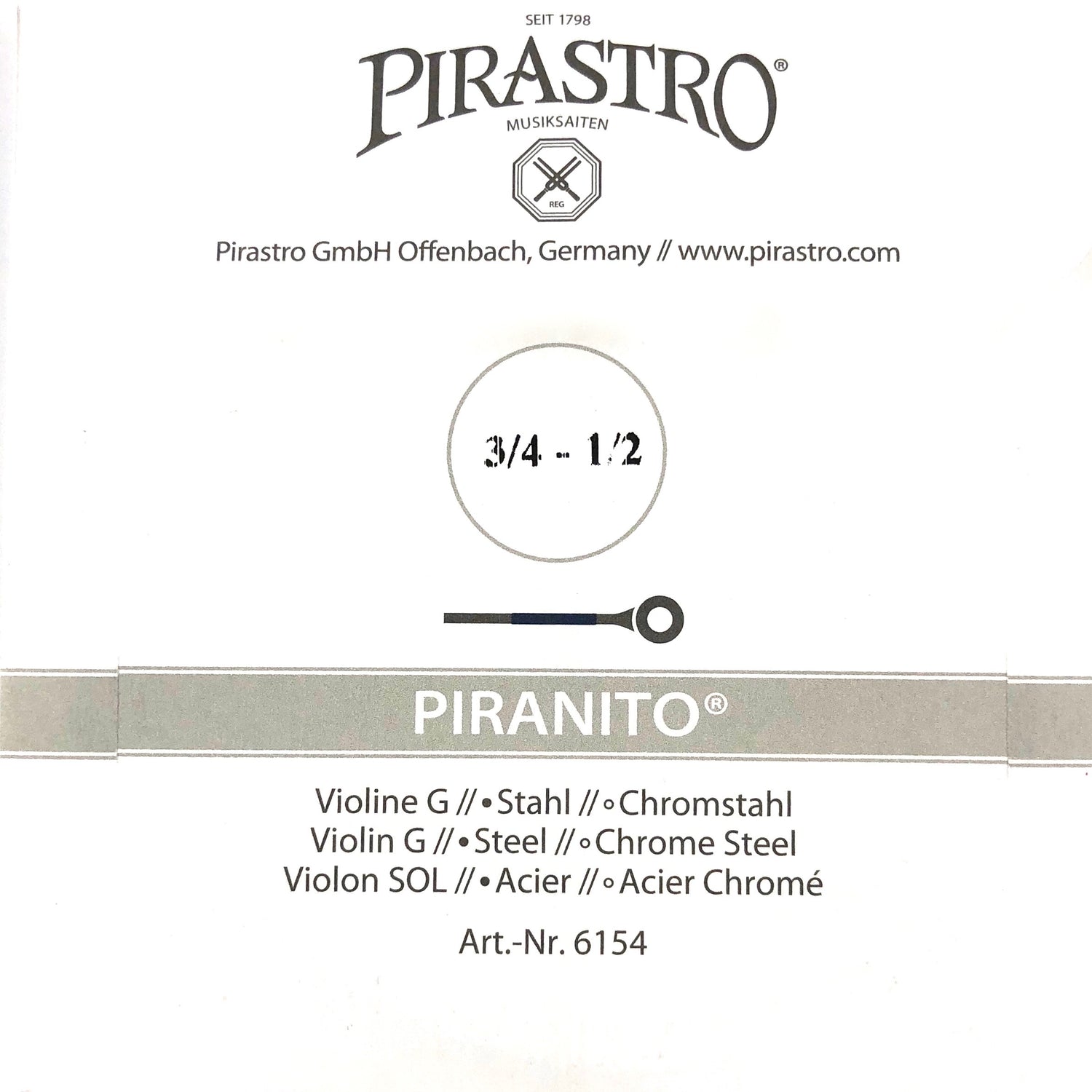 PIRASTRO CORDA VIOLINO OBLIGATO 4/4 LA ALLUMINIO - Corde, Corde Per Archi, Corde Violino - Cappellani Music Megastore - Foto 5