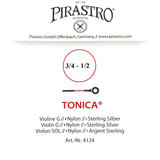 Pirastro Tonica Violinsaiten Satz 3/4 - 1/2 - Musik-Ebert Gmbh