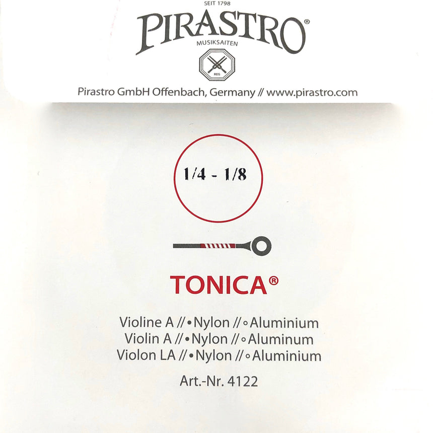 Pirastro Tonica Violin Einzelsaite A mit Kugel 1/4-1/8 - Musik-Ebert Gmbh