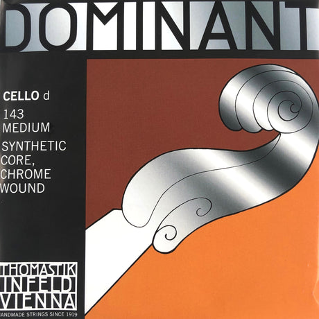 Thomastik Dominant Cello Einzelsaite D 143 Medium mit Kugel 4/4 - Musik-Ebert Gmbh