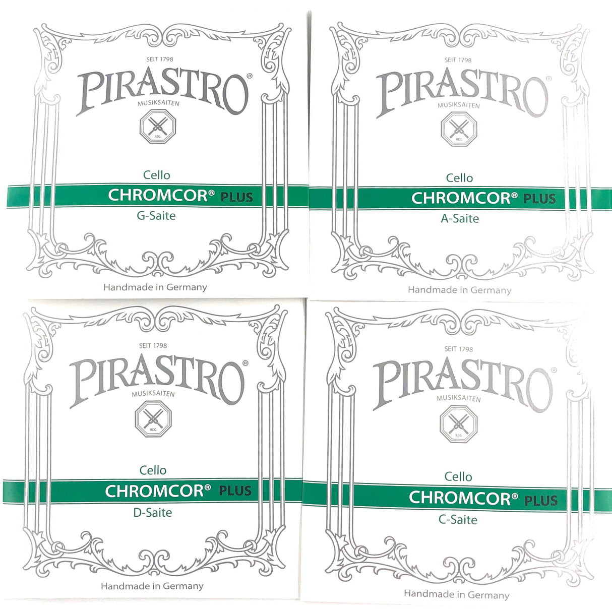 Pirastro Chromcor Plus Cellosaiten Satz 4/4 - Musik-Ebert Gmbh