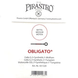 Pirastro Obligato Cello Einzelsaite G mit Kugel Medium 4/4 - Musik-Ebert Gmbh