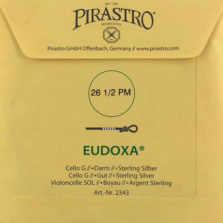 Pirastro Eudoxa Cello Einzelsaite G mit Kugel (26 1/2PM) 4/4 - Musik-Ebert Gmbh