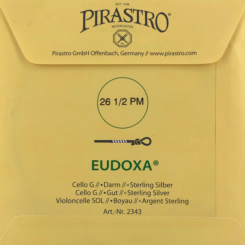 Pirastro Eudoxa Cello Einzelsaite G mit Kugel (26 1/2PM) 4/4 - Musik-Ebert Gmbh