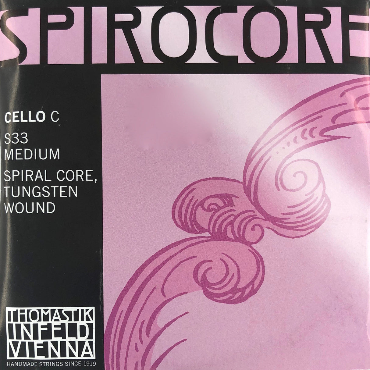 Thomastik Spirocore Cello Einzelsaite C mit Kugel Medium 4/4 - Musik-Ebert Gmbh