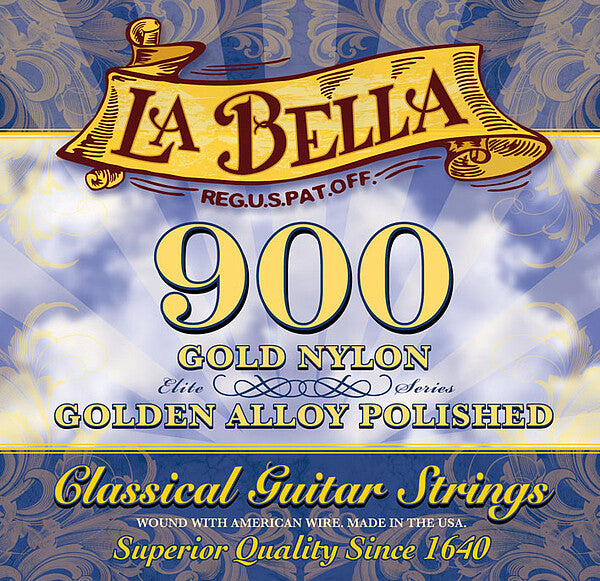 La Bella 900 Gold Nylons für Konzertgitarre - Musik-Ebert Gmbh