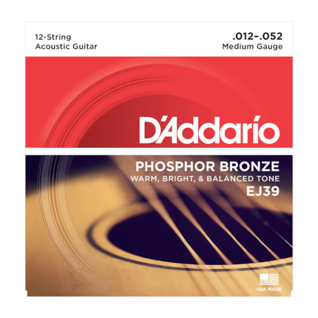 D'Addario Saiten für 12-saitige Akustikgitarre, Phosphorbronze - Musik-Ebert Gmbh