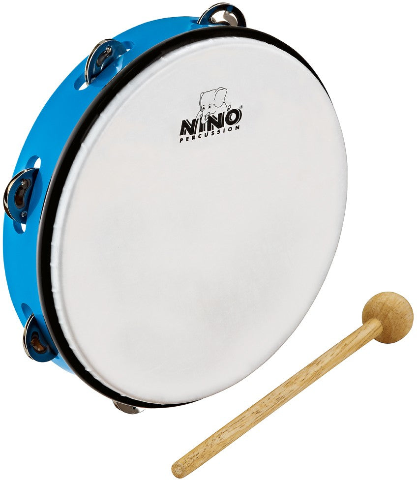 NINO Percussion ABS Tambourine mit Schellen verschiedene Farben - Musik-Ebert Gmbh