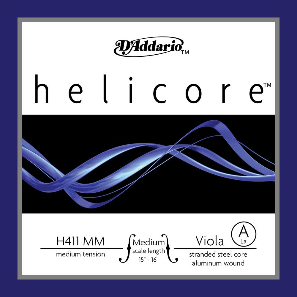 D'Addario Helicore H411-MM Viola Einzelsaite - A, Medium Scale, Medium Tension - Musik-Ebert Gmbh